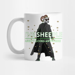 Sheeple arent Going Anywhere Black Sheep Mug